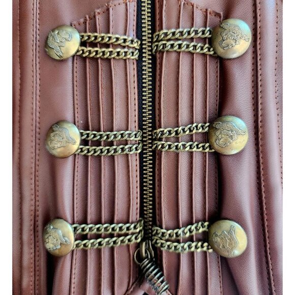 Faux Leather Corset NWT New Steampunk Costume Bolonigaro Trevor Size 25 BAGS1 - Picture 3 of 6